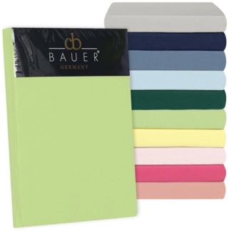 Uni-Mako-Satin Spannbettlaken - Curt Bauer 90x200 cm-Fb. 3535 silbergrau
