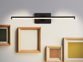 LED Bilderleuchte, Akku, beweglich, Fernbedienung, schwarz