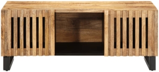 vidaXL Couchtisch 100x55x40 cm Raues Massives Mangoholz 377496