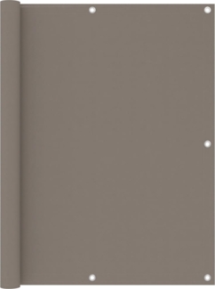 vidaXL Balkon-Sichtschutz Taupe 120x400 cm Oxford-Gewebe 134993