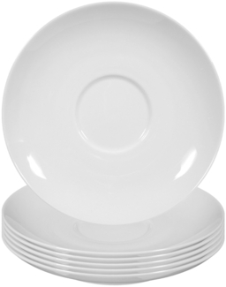 Seltmann Weiden Rondo/Liane Weiß Milchkaffeeuntertasse ø 16 cm 6er Set