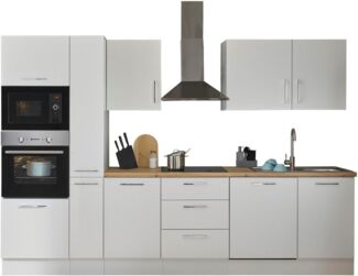 BASIC by Balculina Küchenzeile Turin, Breite 310 cm, wahlweise mit E-Geräten