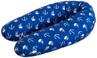 Loolay Stillkissen Baumwolle M/L o L/XL Schwangerschaftskissen Seitenschläferkissen Bezug, WEICH Füllung + 100% BIO-Baumwolle Kissenbezug, 170 oder 190 cm Stillkissen + Bezug abnehmbar mit Reißverschluss!, LOOLAY® - 100% Europäische Stoffe und Kleinser...