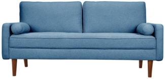OUNUO Sofa 2-Sitzer Modernes Polstersofa 3-Sitzer Couch m. 2 Kissen und Armlehnen