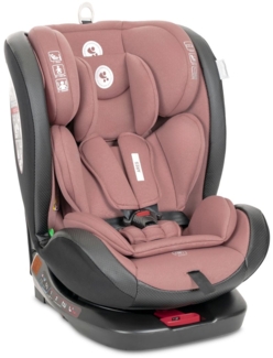 Lorelli Kindersitz Ares i-Size (40-150cm) Isofix, verstellbar, Sitz 360° drehbar rosa