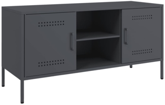 vidaXL TV-Schrank Anthrazit 100,5x39x50,5 cm Stahl 842990