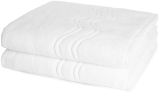 Ross Cashmere feeling 2 tlg. Frottier-Set - 2 X Duschtuch (75 X 140cm) - 520 g/m2 - Weiß
