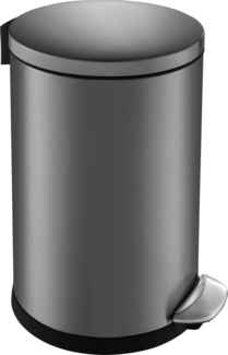 TrendLine Treteimer Luna 20 l Edelstahl black, Antifingerprint, Mülleimer
