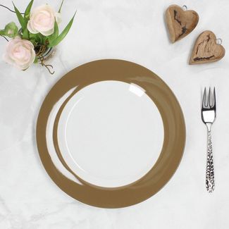 MamboCat Frühstücksteller Ritzenhoff 6x Nougat Doppio Kuchenteller braune Dessert-Teller Salat