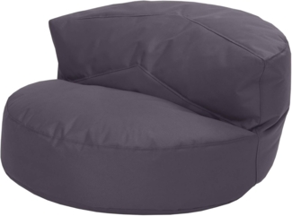 Green Bean® Sitzsack Sofa mit Füllmaterial - Lounge im Sitzsack-Design 90x50 cm mit ergonomischer Rückenlehne & waschbarem Bezug - Indoor und Outdoor geeignet in Anthrazit