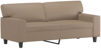 vidaXL 2-Sitzer-Sofa Cappuccino-Braun 140 cm Kunstleder 359421