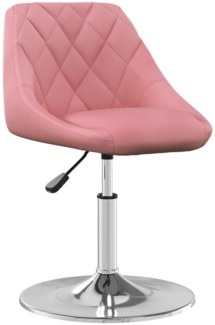 vidaXL Esszimmerstühle 6 Stk. Drehbar Rosa Samt 3088774