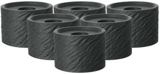 Villeroy & Boch Manufacture Rock Home Kerzenhalter ø 6,3 cm 6er Set
