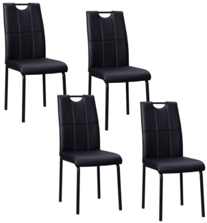 HTI-Living Esszimmerstuhl Stuhl Denton PU 4er Set (Set, 4 St), Esszimmerstuhl Kunstleder
