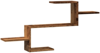 vidaXL Wandregal Altholz-Optik 104x15x49 cm Holzwerkstoff 853207