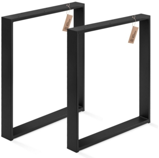 LAMO Manufaktur Tischgestell Simple Massive Tischbeine (SET, 2er-Set Tischkufen), Industriestahl pulverbeschichtet