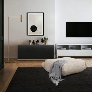 HOME DELUXE Relaxsessel Hocker CHILL - Beige