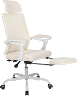 Ergonomischer Bürostuhl mit Fußstütze, Kopfstütze, Lendenwirbelstütze