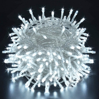 Merry 2024 LED-Lichterkette LED-Lichterkette 20m/30m/50m/100 m,für Weihnachten, 8 Modi,Timer,Speicherfunktion,für Hof Hochzeit Weihnachtsfeier