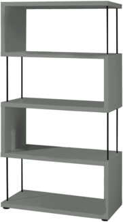 Regal Elga 66x33x126 Bücherregal Standregal pine green matt lack 14836