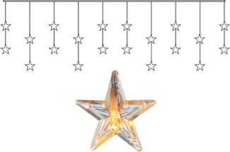 LED Lichtervorhang Star Curtain 20 LEDs H 40cm B 180cm