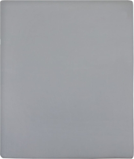 vidaXL Spannbettlaken Jersey Grau 90x200 cm Baumwolle 136200