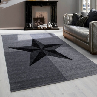 Teppium Teppich Sterne-Design, Läufer, Höhe: 6 mm, Teppich Wohnzimmer