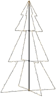 vidaXL Weihnachtsbaum in Kegelform 240 LEDs Indoor Outdoor 118x180 cm 328581