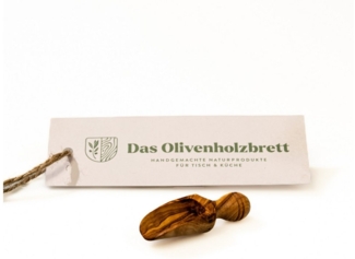 dasOlivenholzbrett Messlöffel Gewürzschaufel aus Olivenholz, Olivenholz6cm