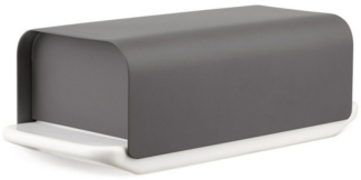 Alessi Butterdose Butterdose MATTINA - Farbwahl, Porzellan, Edelstahl 18/10, epoxidharzlackiert
