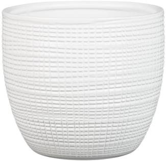 Scheurich Corteza, Blumentopf aus Keramik,, Farbe: Panna, 21,5 cm Durchmesser, 19,3 cm hoch, 4,944 l Vol.