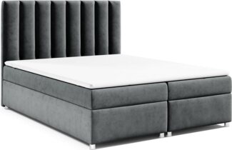 Best for Home Boxspringbett mit Bettkasten Trinity K-10 Bonellfederkern inkl. 7 cm Topper (140x200 160x200 180x200 200x200 cm), inkl. Lieferung bis in die Wohnung, TOP- Preis-Leistungs-Verhältnis