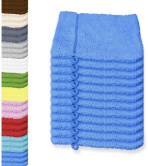 Buymax Waschhandschuh Premium Waschhandschuhe, Waschlappen Set, Frottee: 100% Baumwolle (Spar-Set, 12-St), 15 x 21 cm, mit Aufhängeschlaufe, weich, saugstark