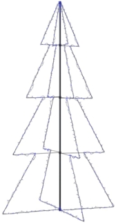 vidaXL Weihnachtsbaum in Kegelform 360 LEDs Indoor Outdoor 143x250 cm 328594