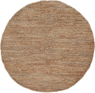 carpetfine Teppich Nala Juteteppich Naturfaser, rund, Höhe: 9 mm, wendbar, aus 100% Jute, in vielen Größen und Formen, quadratisch, rund