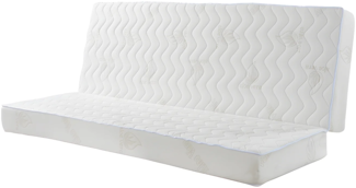 Vente-unique - Matratze für Schlafsofa Klappsofa - 130 x 190 cm - 1 Zone - Härtegrad 2 - Stärke 16 cm - ALOHA von NATUREA