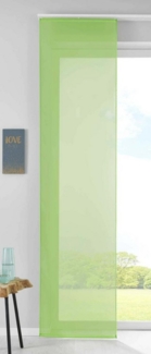 Gardinenbox Schiebegardine, Paneelwagen (1 St), transparent, Flächenvorhang Voile inkl. Paneelwagen Beschwerungsstange 85589N