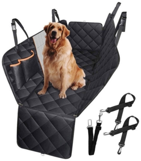 CALIYO Tierdecke Autoschondecke Hund Rücksitz mit Seitenschutz, Kratzfest Autodecke Hundematte Auto, Hunde Autositz 147x137cm