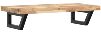 vidaXL Waschbeckenregal Wandmontage Stahl und Akazienholz 3302691