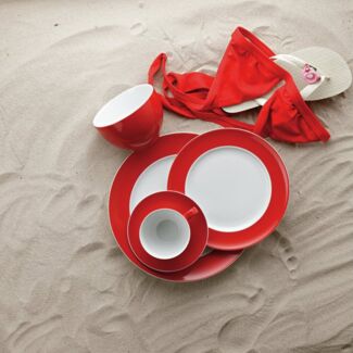 Speiseteller 27 cm Sunny Day Sunny Stripes Thomas Porzellan Speiseteller - Mikrowelle geeignet, Spülmaschinenfest