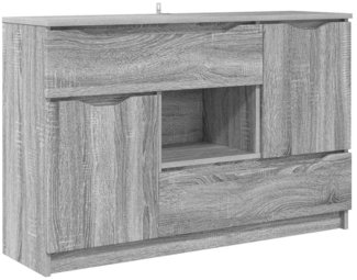 vidaXL Sideboard Graues Sonoma 100 x 30 x 65,6 Holzwerkstoff 888793