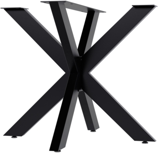 CLP Tischbeine Hardwick aus Stahl in Sternform Höhe 71 cm,schwarz 85 x 85 x 71 cm