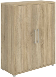 Dmora Kommode Warszawa, Wohnzimmerbuffet, Wohnzimmer-Sideboard, Moderne Küchen-Speisekammer, 89x40 h113 cm, Eiche