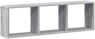 vidaXL Wandschrank 100x16x30 cm Grau Sonoma Holzwerkstoff 854873