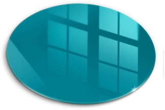 Tulup Schneidebrett Unifarben Minimalistisch Schneideplatte Kochplattenabdeckung, Rund