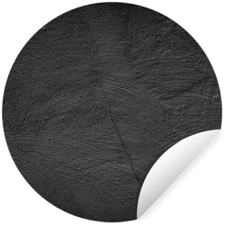 MuchoWow Wandsticker Beton - Schwarz - Industriell (1 St), Wandtattoo Selbstklebend, Wohnzimmer Deko Aufkleber, 30x30 cm
