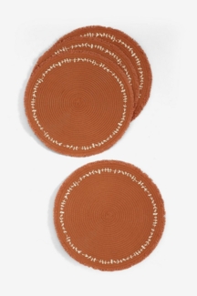 Next Platzset Tischset mit Blattstickerei, 4er-Set, (1-St)