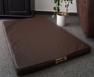 Hundebettenmanufaktur Hundematte Orthopädische Hundematratze mit antiallergischer Kokosmatte Kunstleder