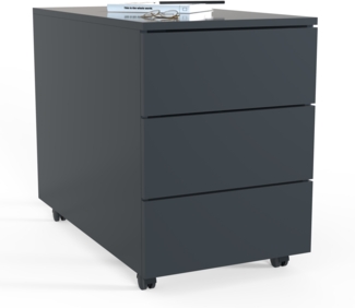 VCM Rollcontainer Dalosa 918329 Anthrazit H. 55 x B. 39 x T. 70 cm