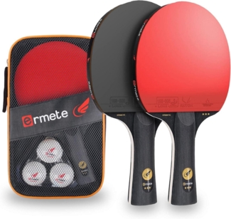 Tischtennis Set 2 Profi Schläger 3 Bälle Tragetasche Ping Pang neu